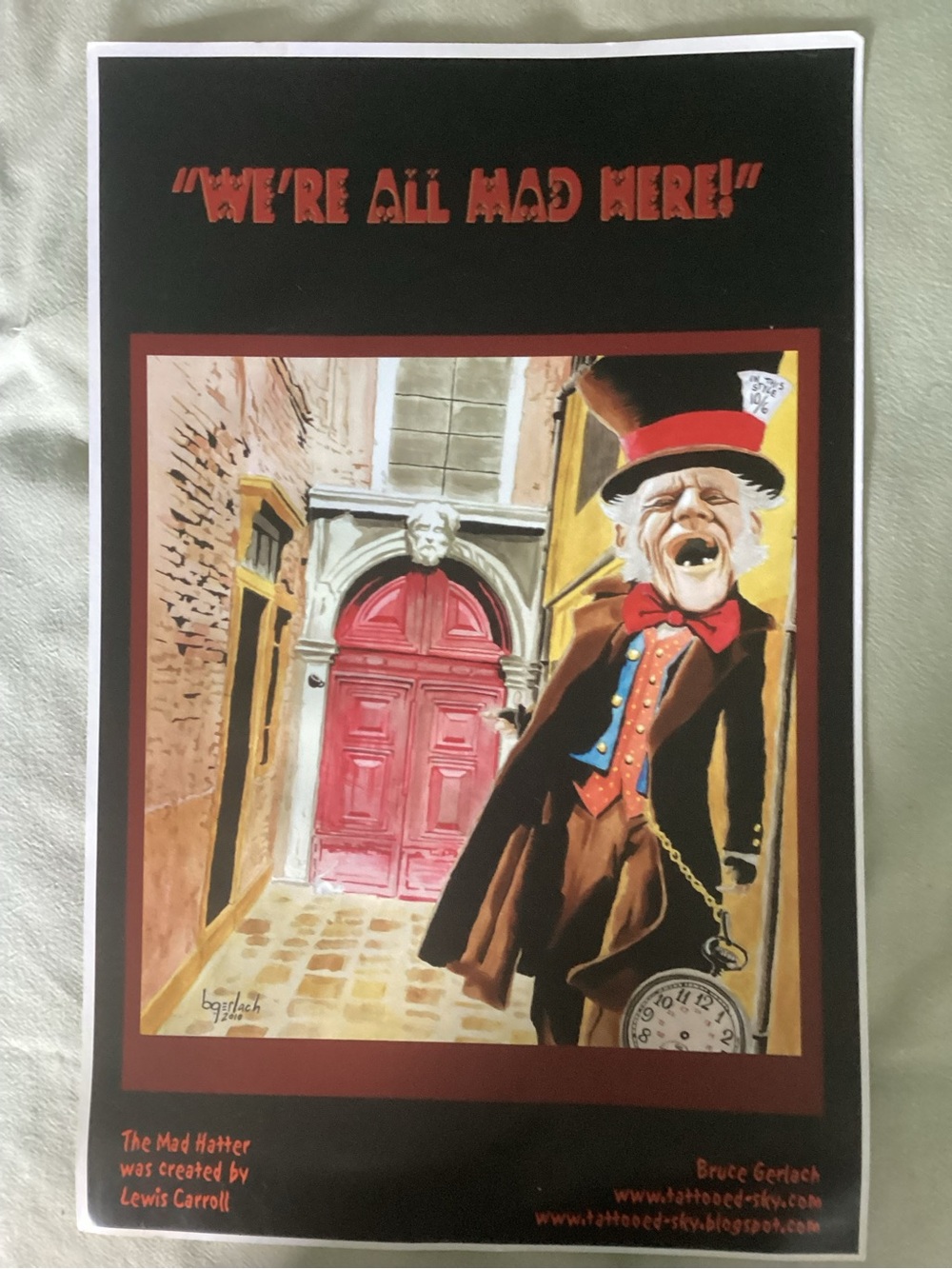 Artisan Mad Hatter Pop Art Print